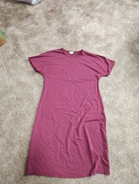 LuLaRoe Burgundy T Shirt Dress